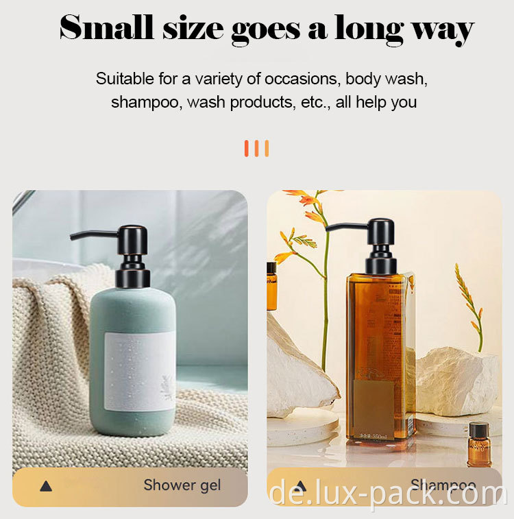 Alle Plastik -Lotion -Pumpen luftless Lotion Pumpenflaschen Lotion Pumpspender